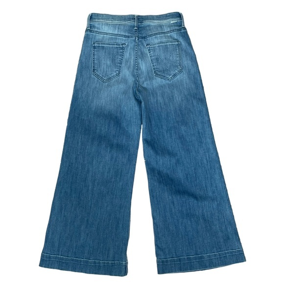 MOTHER Blue Wide-Leg Jeans - Picture 3 of 15